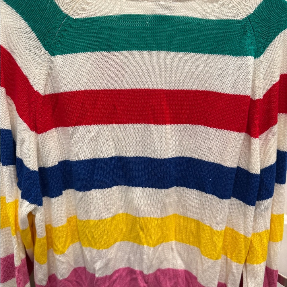 NWT Disney 100 Mickey Mouse Striped Women’s Cardigan - Picture 9 of 9
